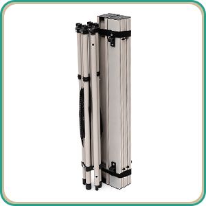 SUNNYFEEL Outdoor Folding Table | Lightweight Compact Aluminum Camping Table, Roll Up Top 4 People Portable Camp Square Tables with Carry Bag for Picnic/Cooking/Beach/Travel/BBQ