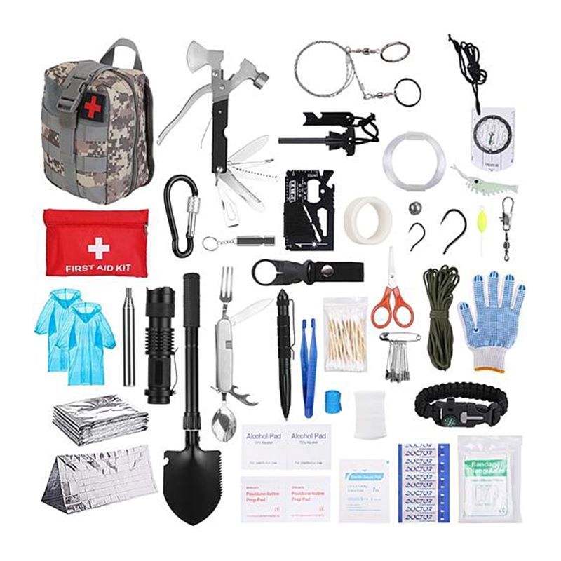 299 Piece Emergency Survival Kit for Camping Hiking Adventures