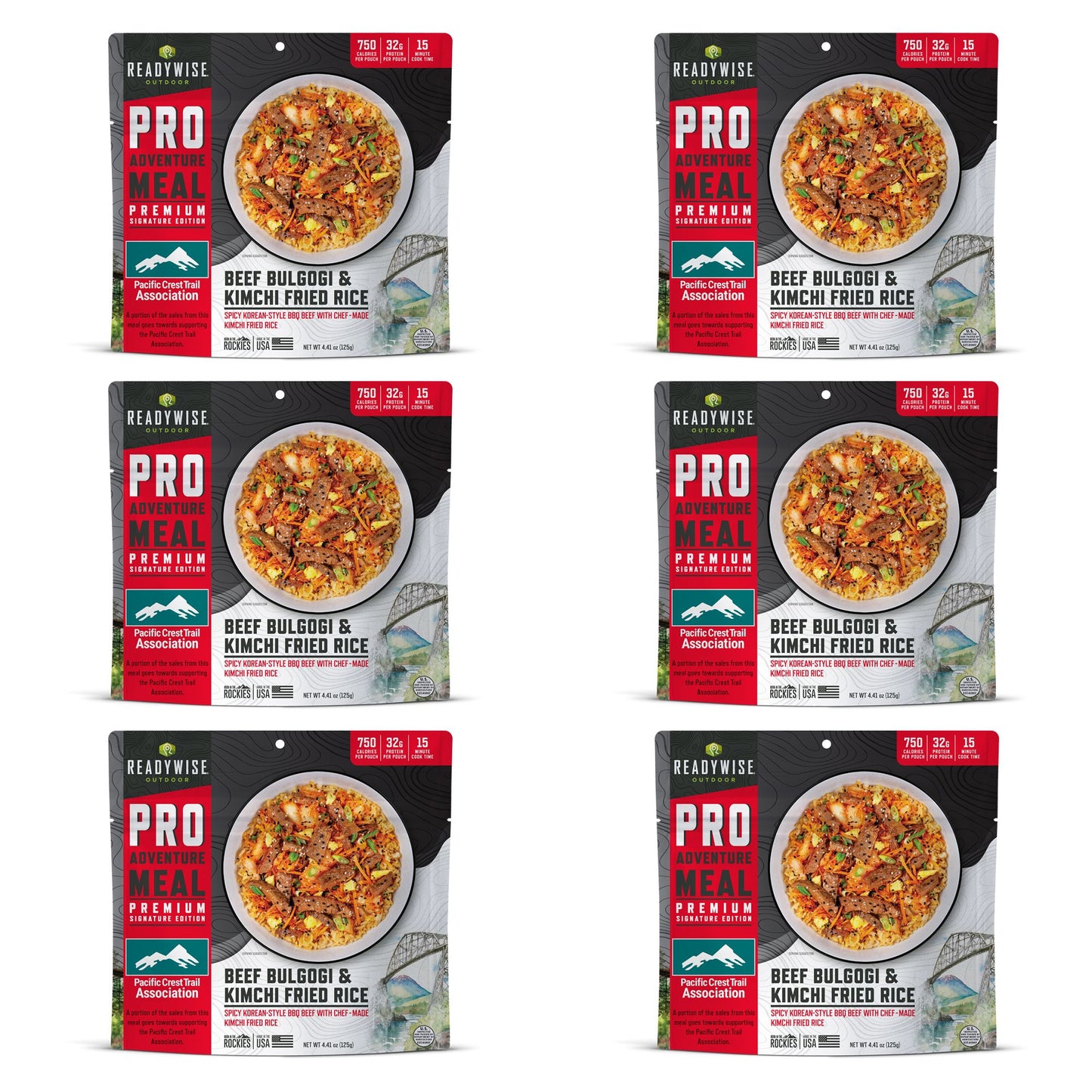 6 CT ReadyWise Pro Adventure Meal Beef Bulgogi and Kimchi Fried Rice