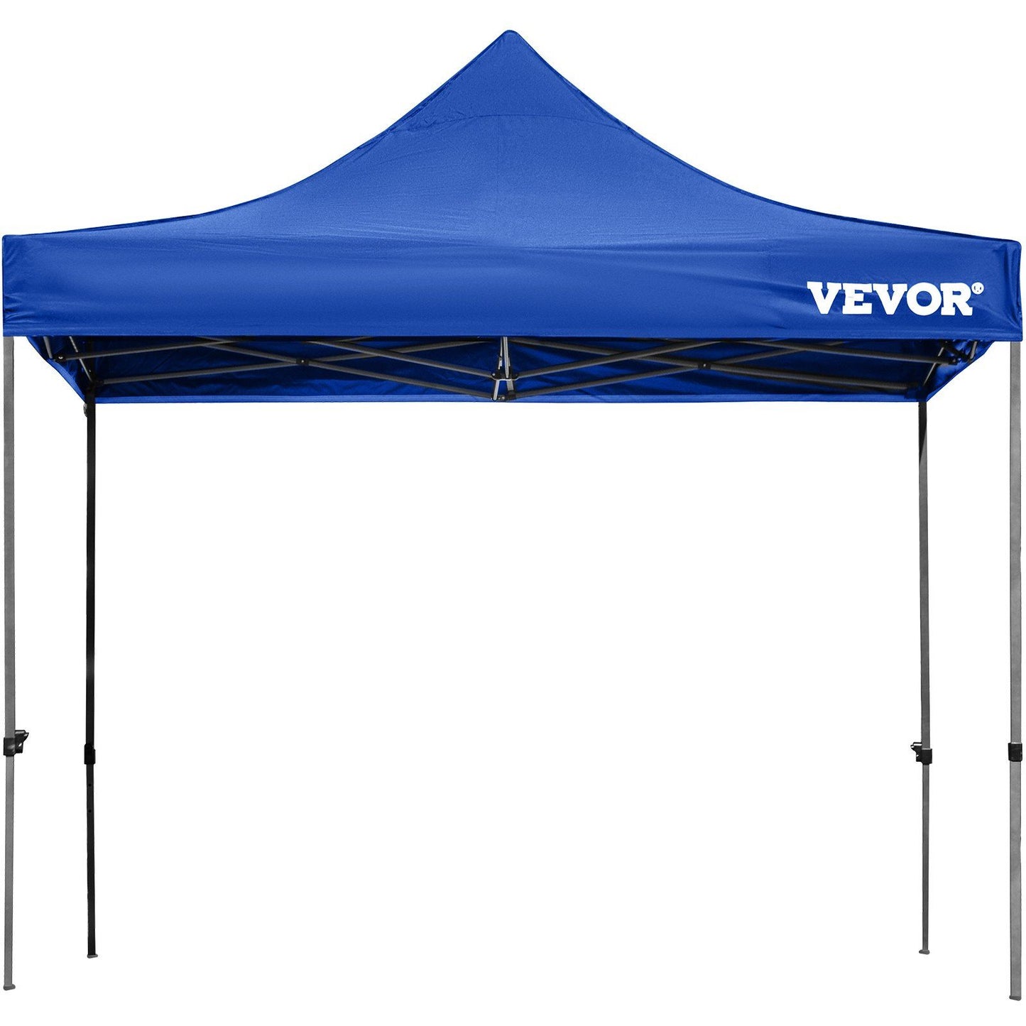 VEVOR Pop Up Canopy Tent, 10 x 10 FT, Outdoor Patio Gazebo Tent with Removable Sidewalls and Wheeled Bag, UV Resistant Waterproof Instant Gazebo Shelter for Party, Garden, Backyard, Blue