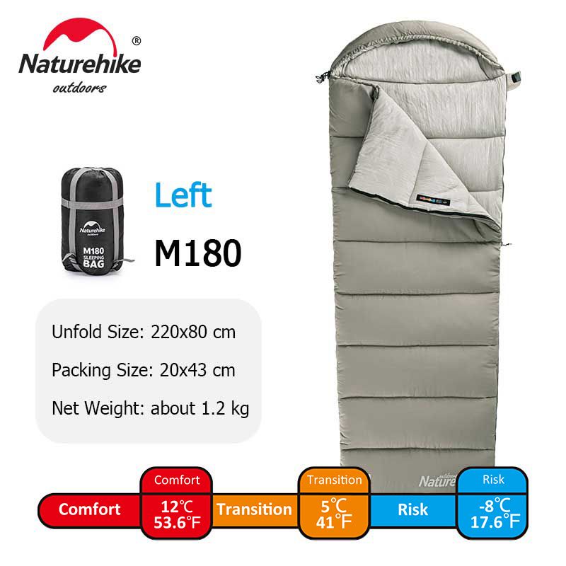 Naturehike Winter Sleeping Bag Ultralight Compact Potable Envelope Cotton Quilt Spliced Travel Outdoor Camping Sleeping Bag