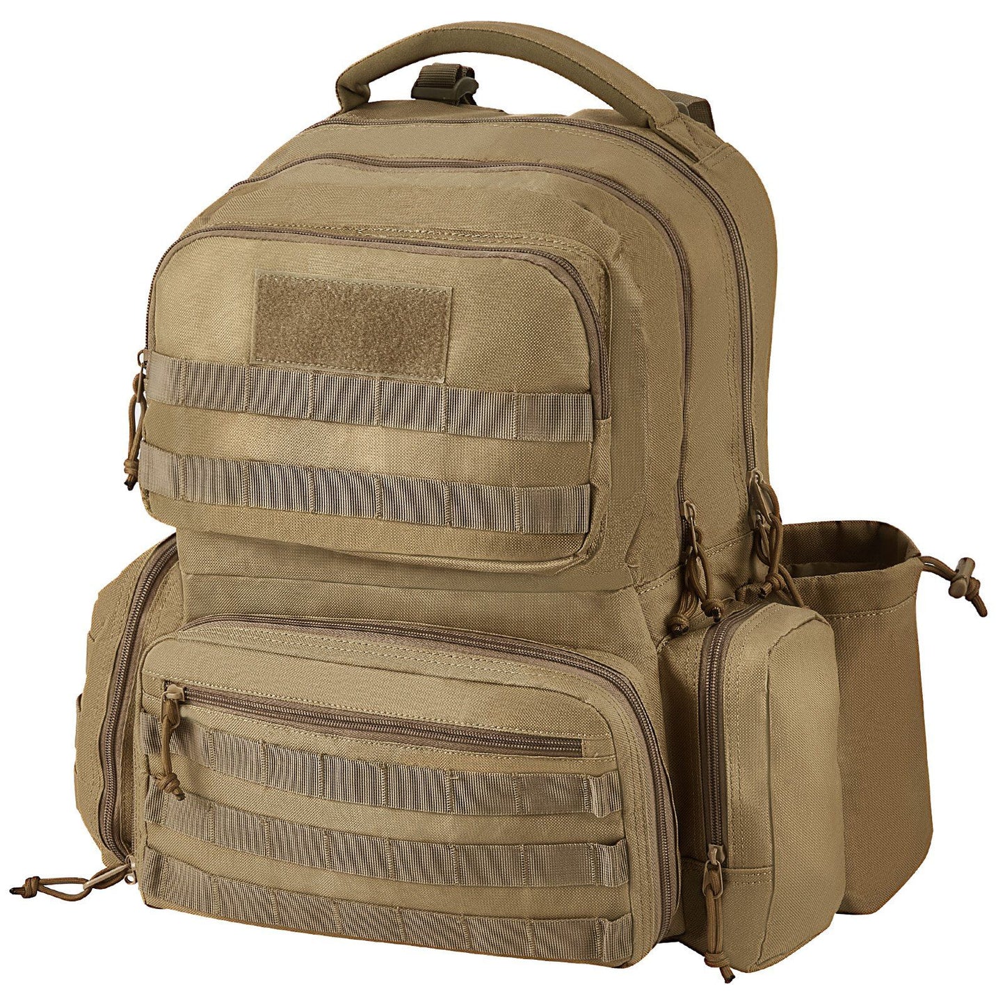 VEVOR Tactical Range Backpack for 6 Pistols Gun Backpack Brown