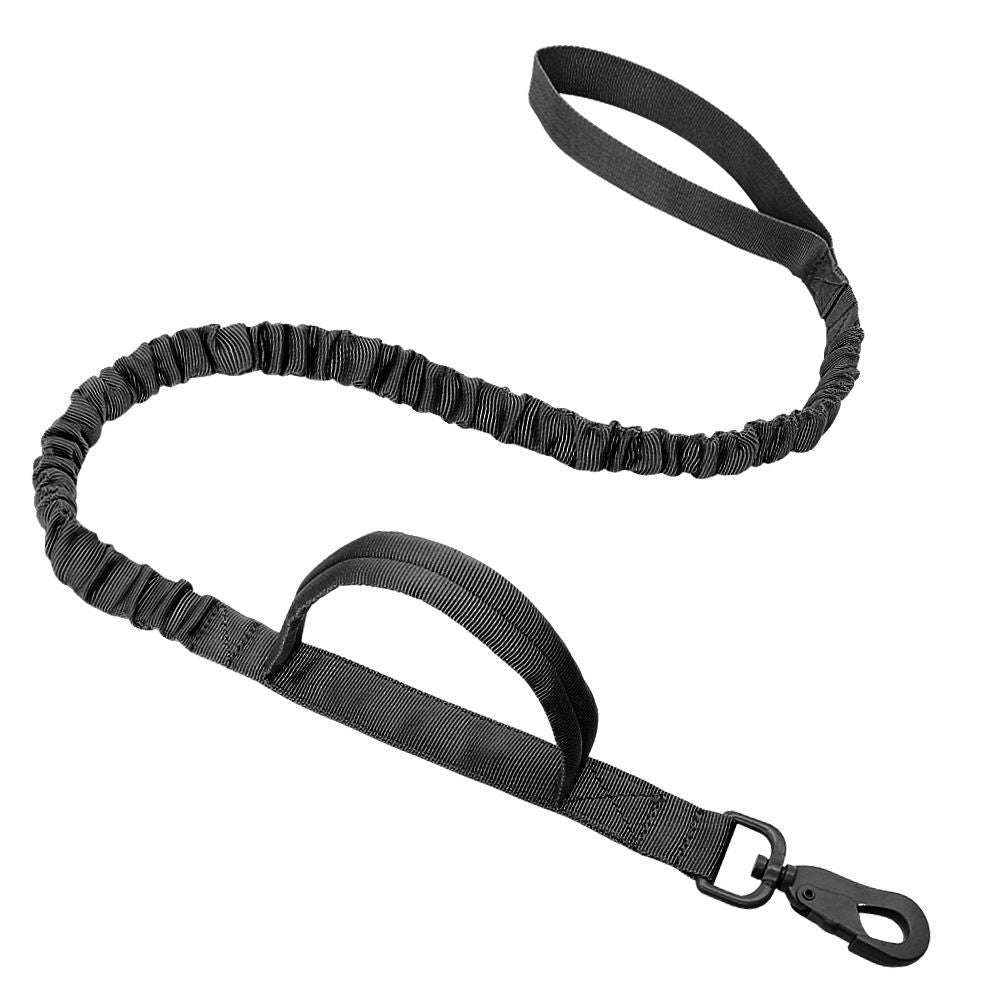 k9 leash; Bungee Dog Leash Tactical Dog Leash Nylon Adjustable Tactical Leash for Dogs Quick Release Military Dog Leash with 2 Control Handle; Bungee trap