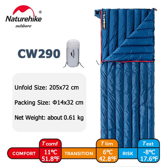 Naturehike Goose Down Sleeping Bag Naturehike Camping Ultralight Sleeping Bag Winter Waterproof Sleeping Bags