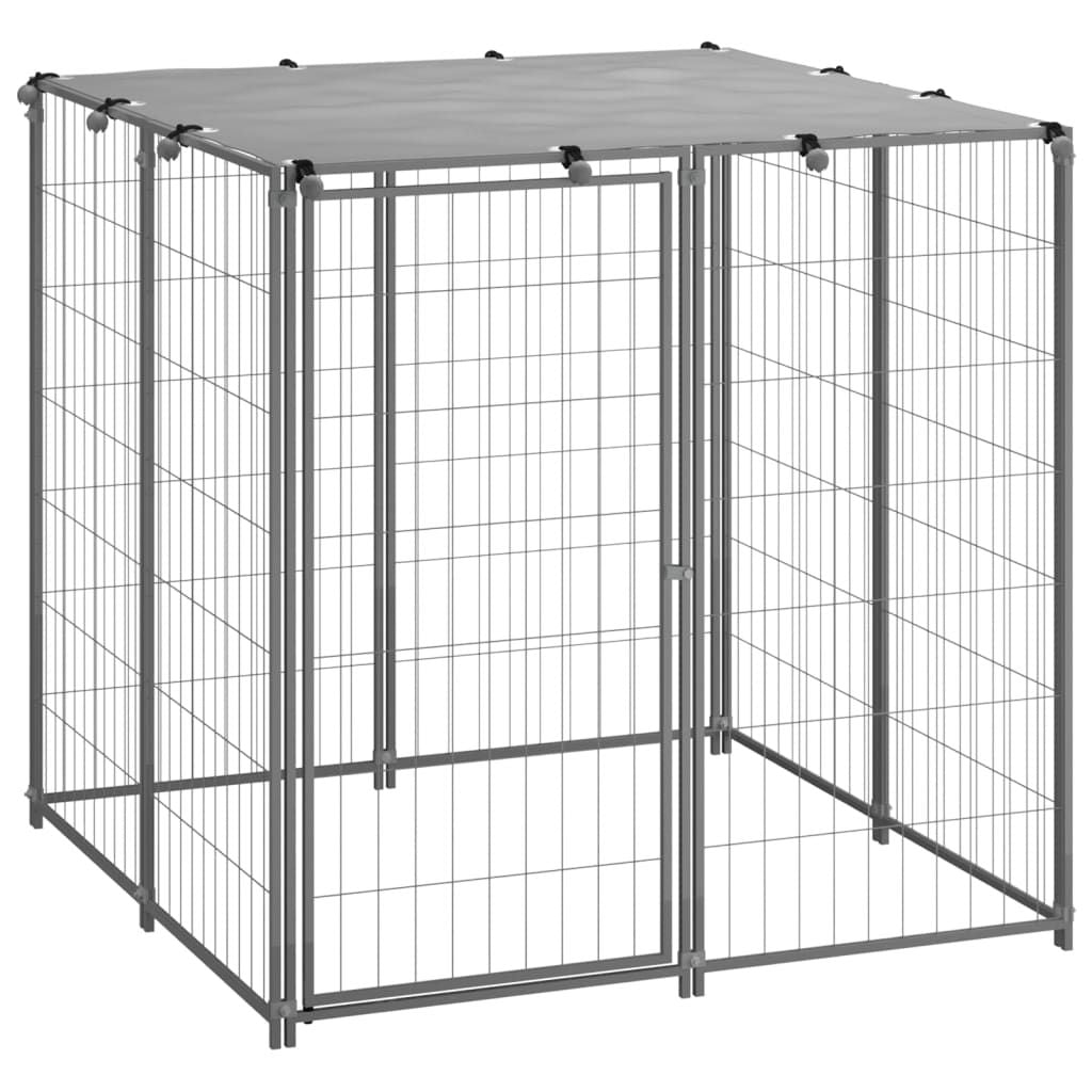 Dog Kennel Silver 43.3