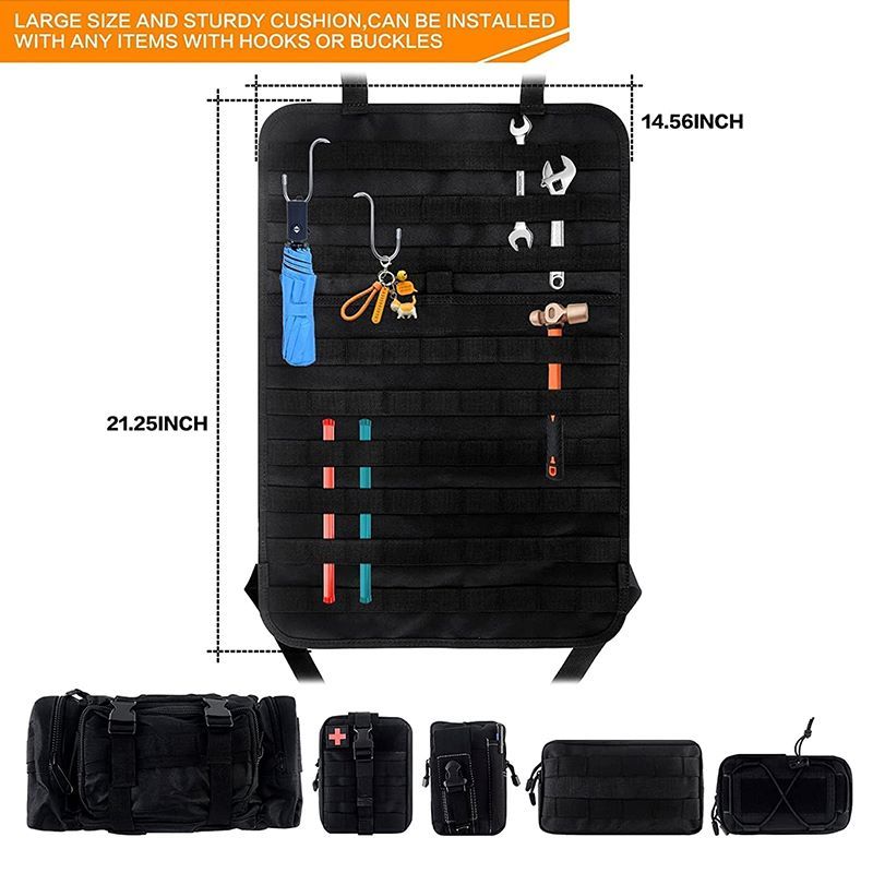 Universal Tactical Seat Back Organizer for Most Vehicel