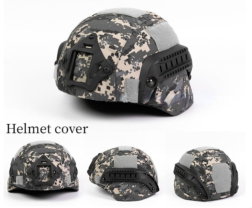 Military Tactical Helmet Cover Airsoft Paintball Wargame CS Camouflage Army Helmet Case Outdoor Hunting Equipment Cloth Cover