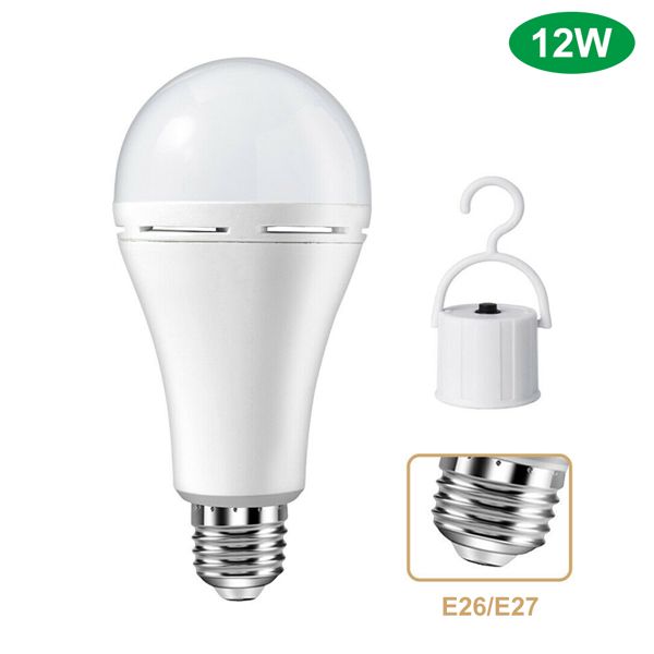 E27 Emergency Bulbs Rechargeable LED Light with Battery Backup LED Bulb 12W