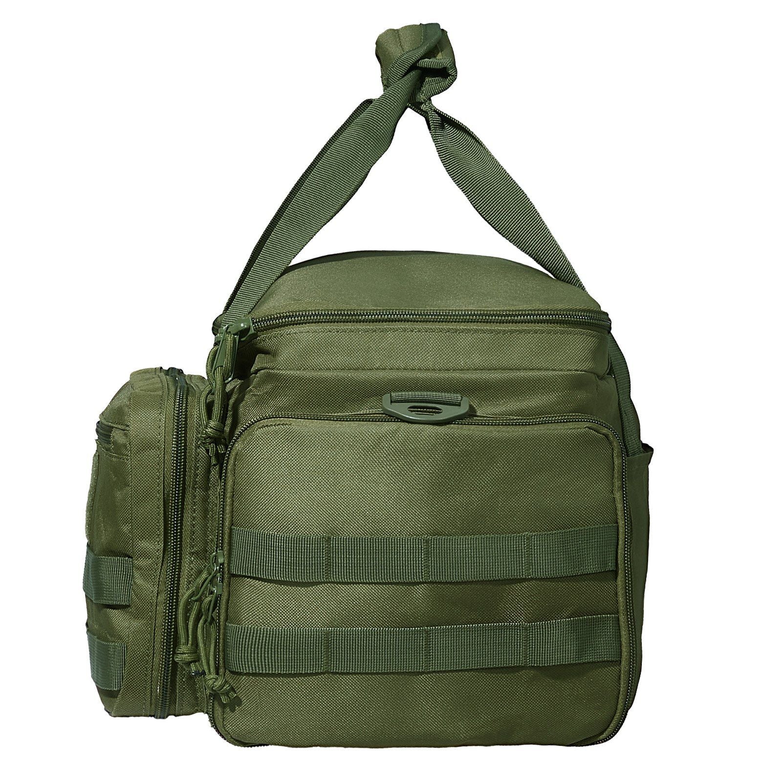 VEVOR Range Bag for 4 Pistols Tactical Gun Range Bag Single Shoulder Strip Green