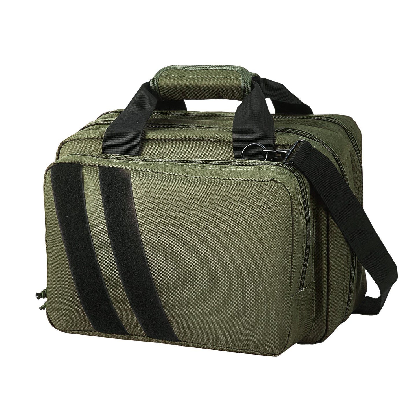 VEVOR Range Bag for 2 Pistols Tactical Gun Bag 2 Built-in Pistol Bags Green