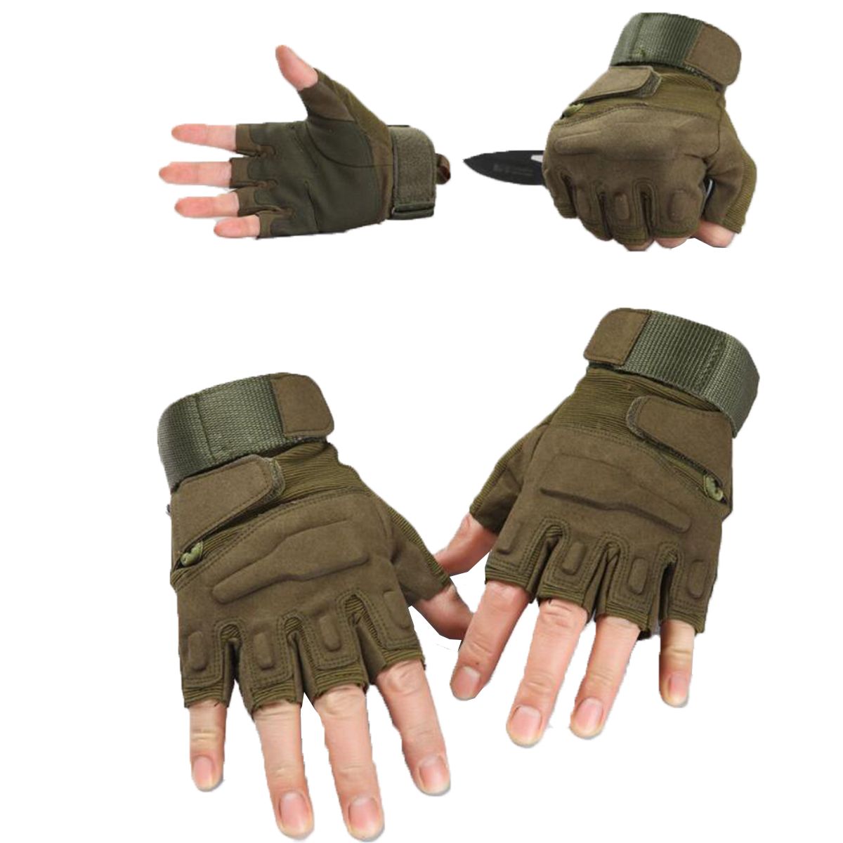 Tactical Gloves Military Combat Gloves with Hard Knuckle for Men Hunting, Shooting, Airsoft, Paintball, Hiking, Camping, Motorcycle Gloves