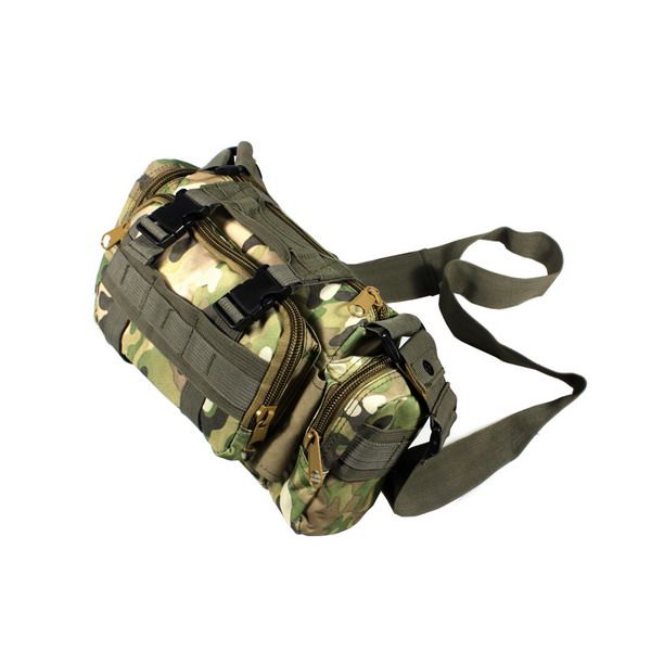 [Light Woodland] Military Camouflage Multi-Purposes Fanny Pack / Waist Pack / Travel Lumbar Pack