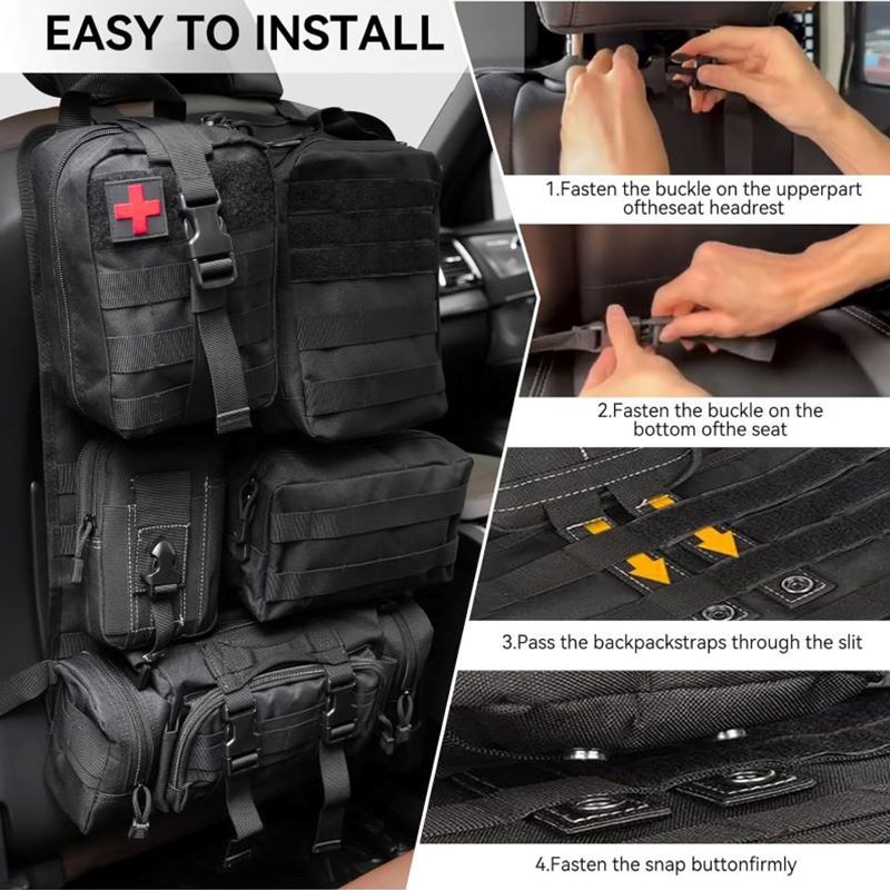 Universal Tactical Seat Back Organizer for Most Vehicel