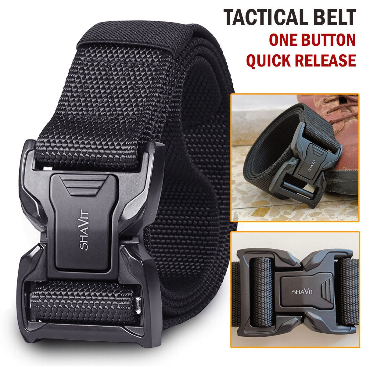 Tactical Military Belt For Men Hiking Rigger Nylon Web Casual Work HOMBRE Belt