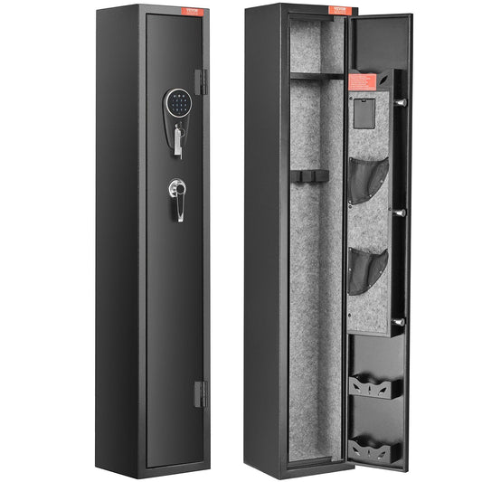 VEVOR 3 Rifles Gun Safe, Rifle Safe with Lock & Digital Keypad, Quick Access Gun Storage Cabinet with Removable Shelf, Pistol Rack, Rifle Cabinet for Home Rifle and Pistols