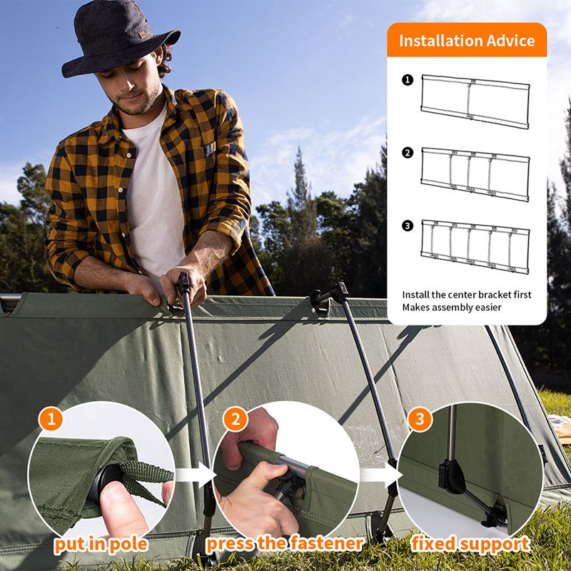 Naturehike Camping Cot Portable Folding Bed Ultralight Camping Bed Tent Bed Outdoor Camp Cot Tourist Bed Single Bed Camp Bed Cot