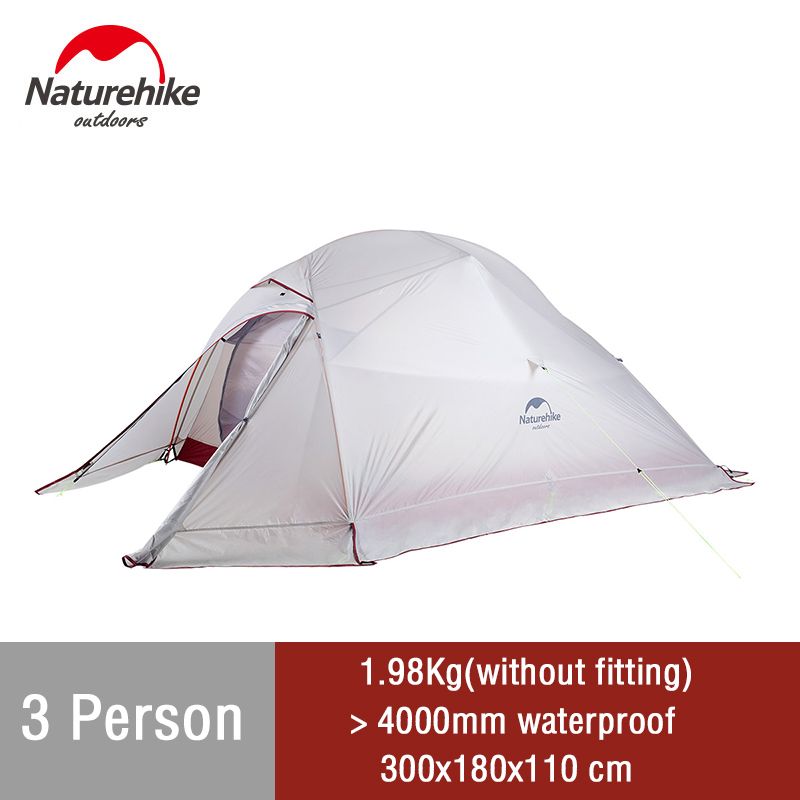 Naturehike Cloud Up Camping Tent Hiking Outdoor Family Beach Shade Waterproof Camping Portable 1 2 3 person Backpacking Tent