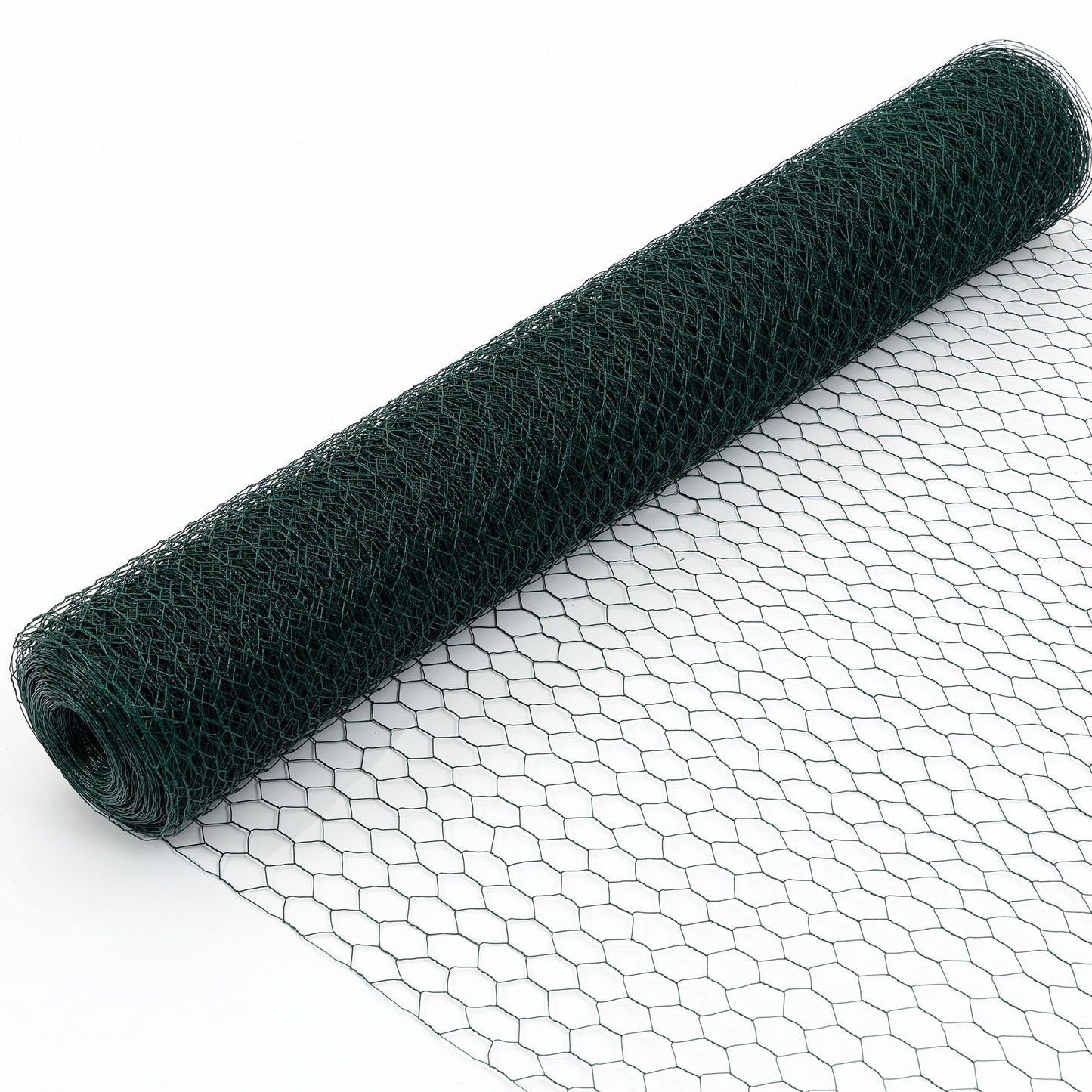 Large Size Galvanized Hexagonal Floral Green Chicken Wire, Outdoor Anti-Rust Chicken Wire Poultry Netting for Garden, Large Chicken Coop Wire Fencing 60M