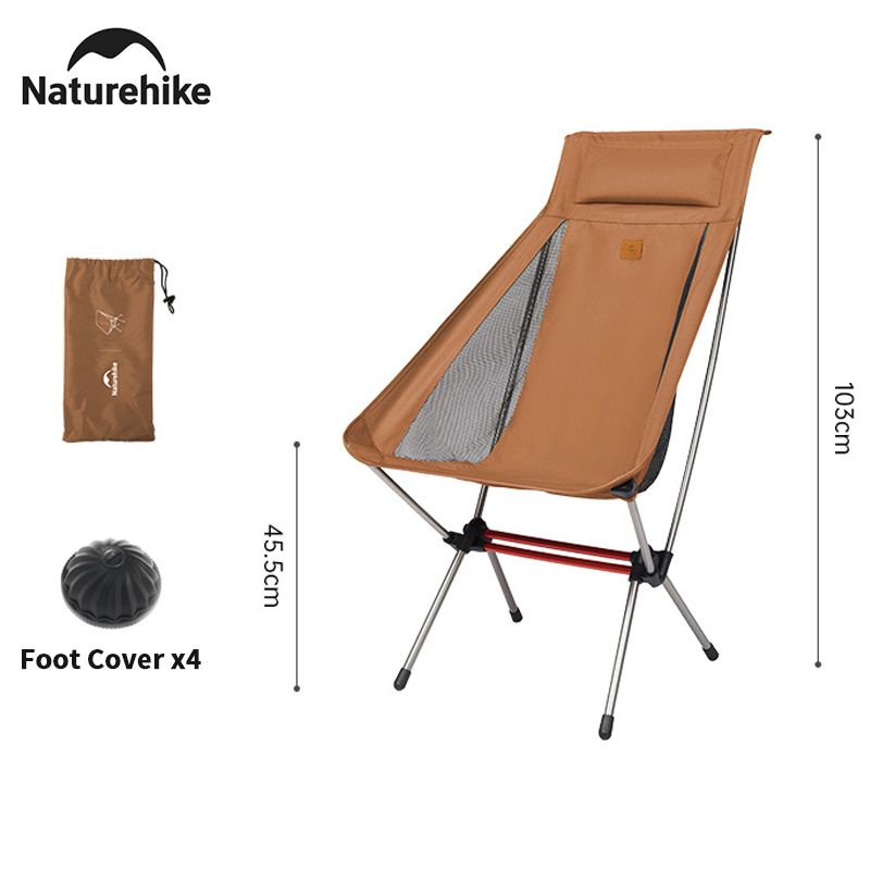 Naturehike Beach Chair High Fishing Chair Folding Chair Ultralight Camping Chair Portable Outdoor Chairs Picnic Travel Chair