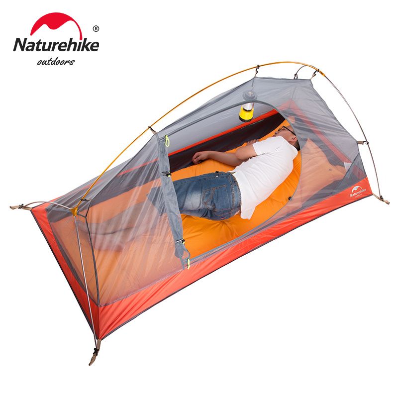 Naturehike Cycling Backpack Tent Ultralight 20D/210T For 1 Person Camping Tent NH18A095-D