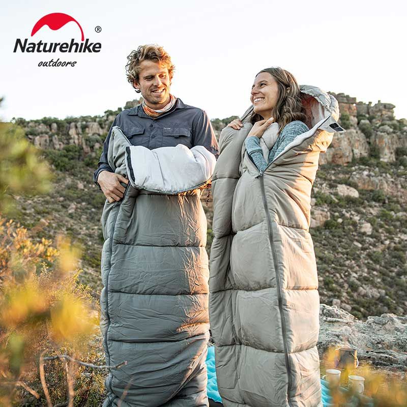 Naturehike Sleeping Bag M180 Lightweight Sleeping Bag M300 Double Camping Sleeping Bag M400 Machine Washable Winter Sleeping Bag