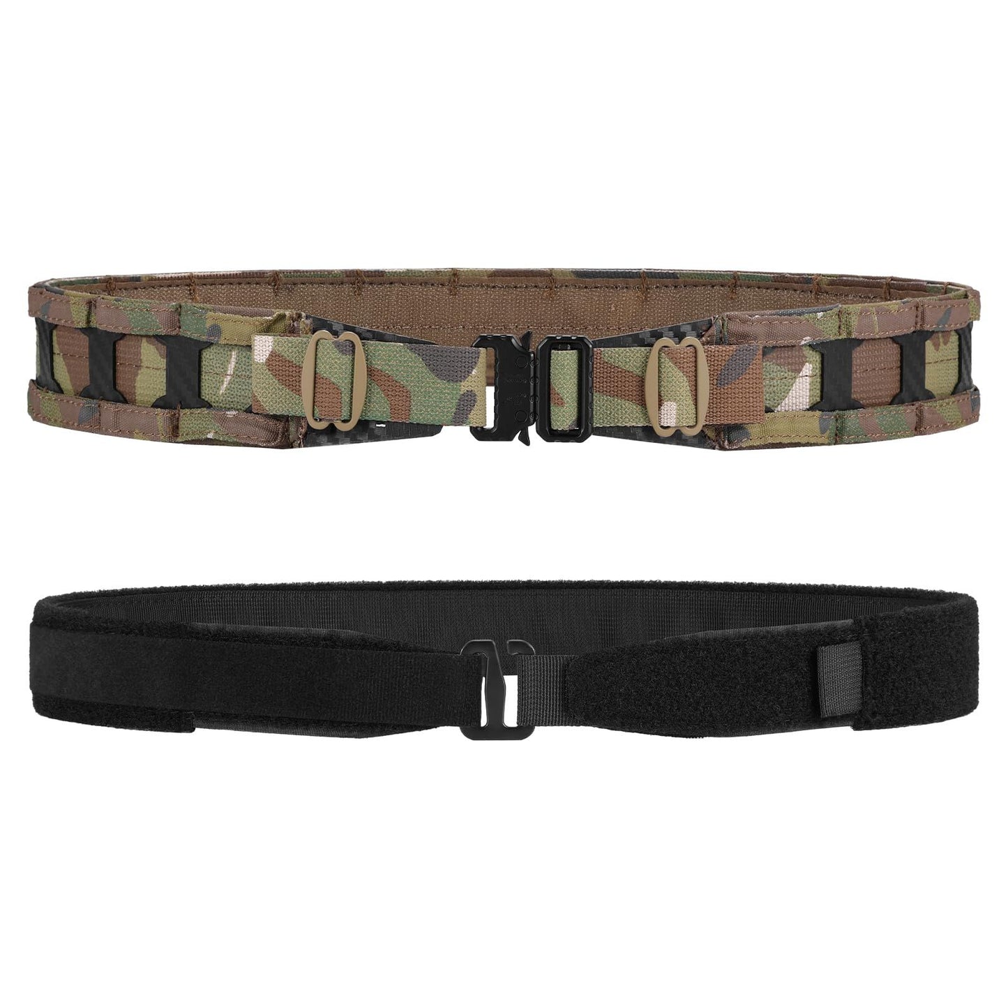 Tactical Belt MOLLE Battle Belt With Quick Release Buckle, Low Profile Laser-Cut Battle Belt For Range