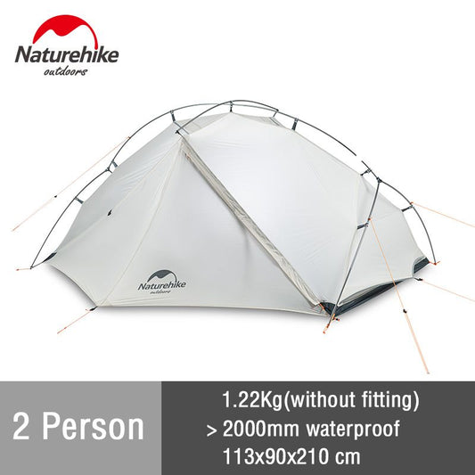 Naturehike New Vik Camping Tent Ultralight 1-2 Person Travel Beach Shelter Tent Outdoor Waterproof 4 Season Backpacking Tent