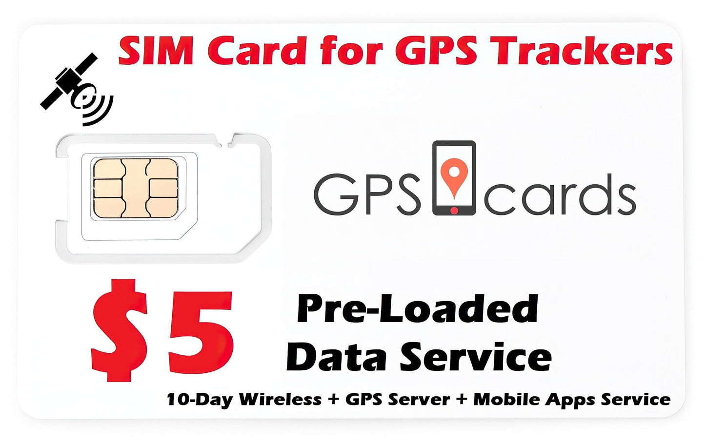 SIM card for Coban GPS-103A works for Real-Time Track with Emergency Alarm system