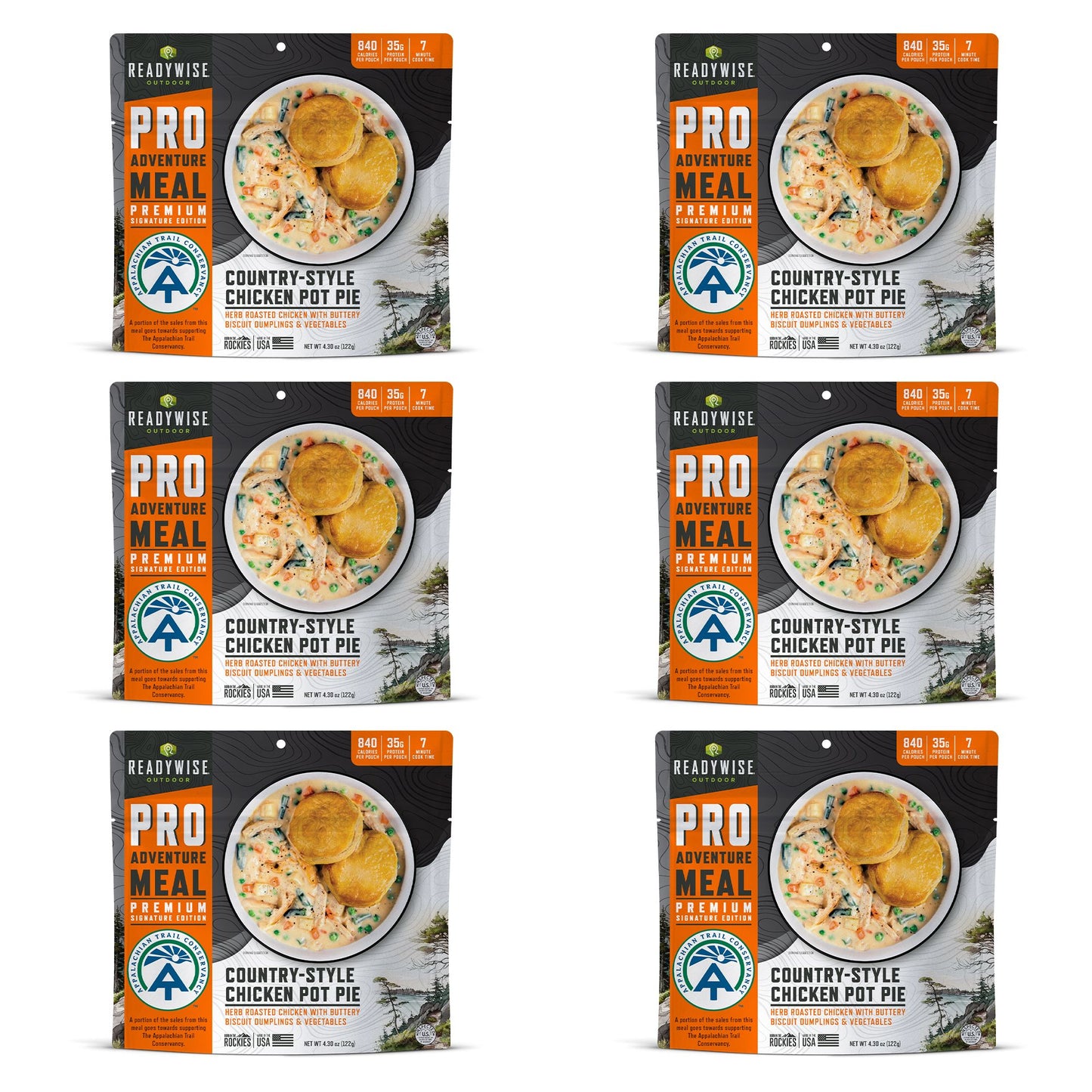 6 CT ReadyWise Pro Adventure Meal Classic Chicken Pot Pie