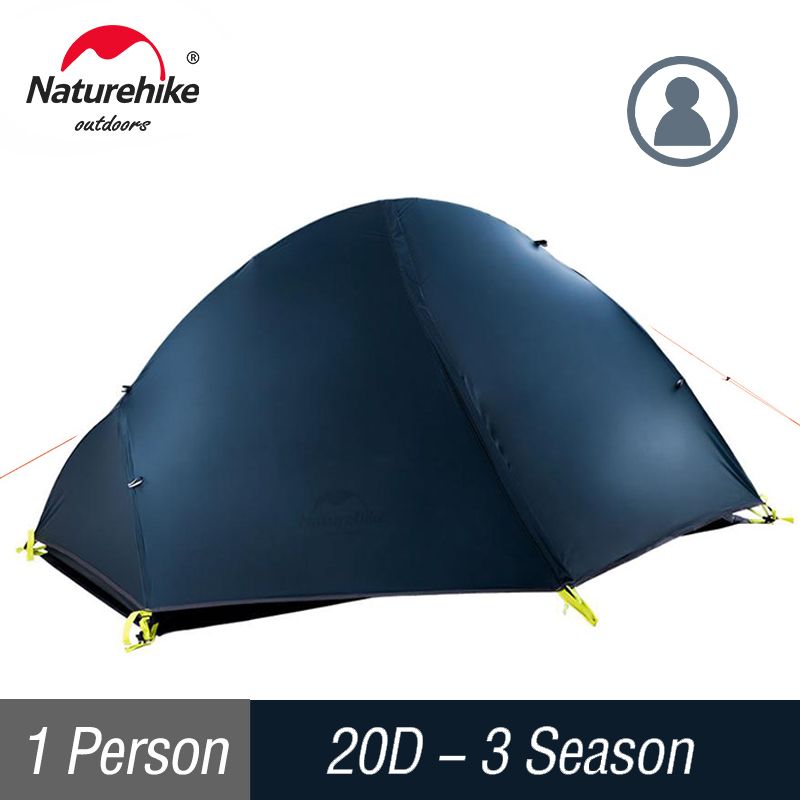 Naturehike Cycling Backpack Tent Ultralight 20D/210T For 1 Person Camping Tent NH18A095-D