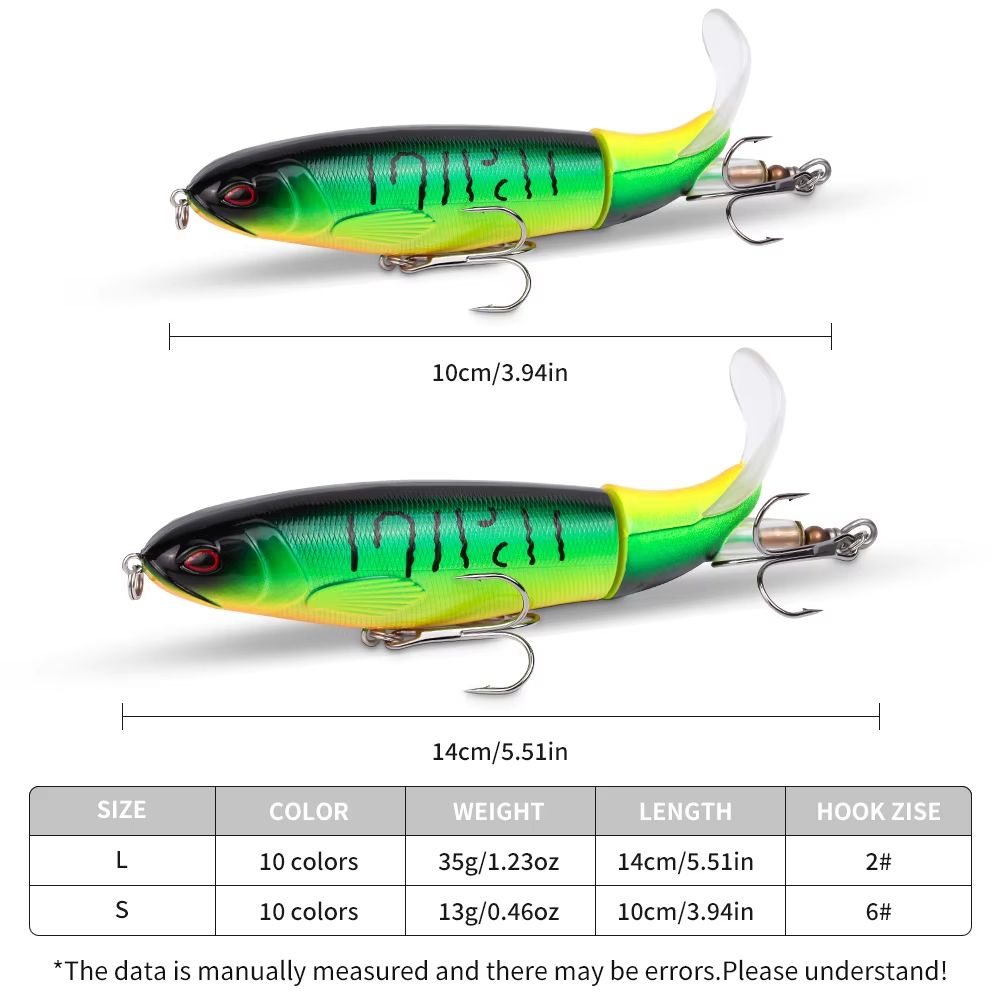 20pcs 1set 13g 35g Topwater Fishing Lures Set Of 20 Popper Bait With 3D Eyes ABS Plastic Hard Baits For Bass Pike