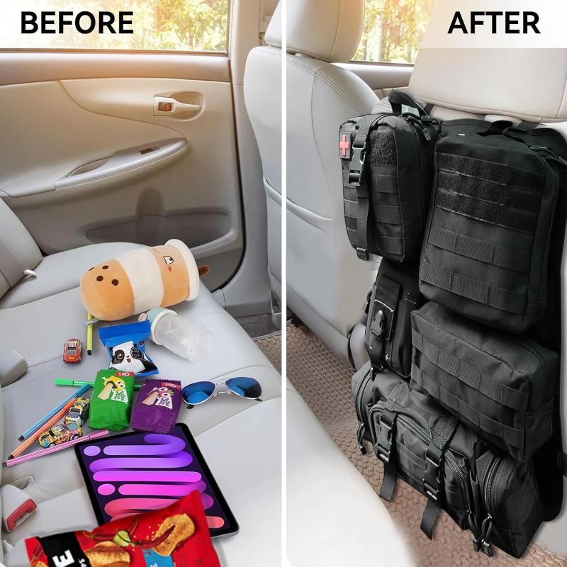 Universal Tactical Seat Back Organizer for Most Vehicel