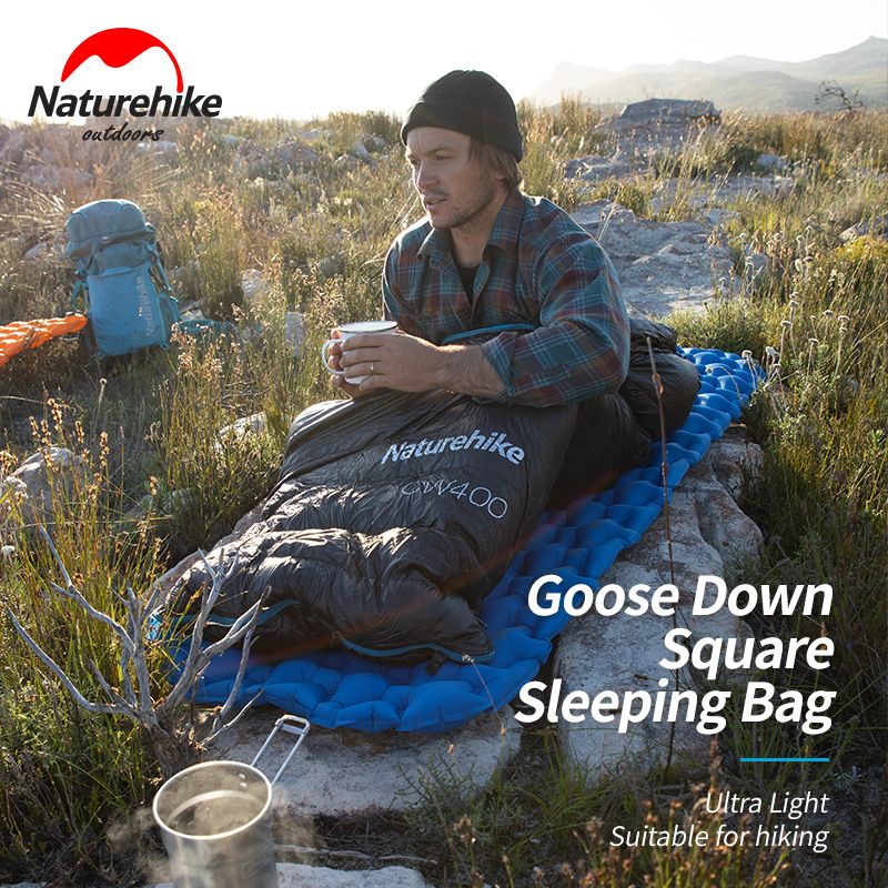 Naturehike Goose Down Sleeping Bag CW400 Waterproof Sleeping Bags Envelope Backpacking Traveling Hiking Camping Sleeping Bag