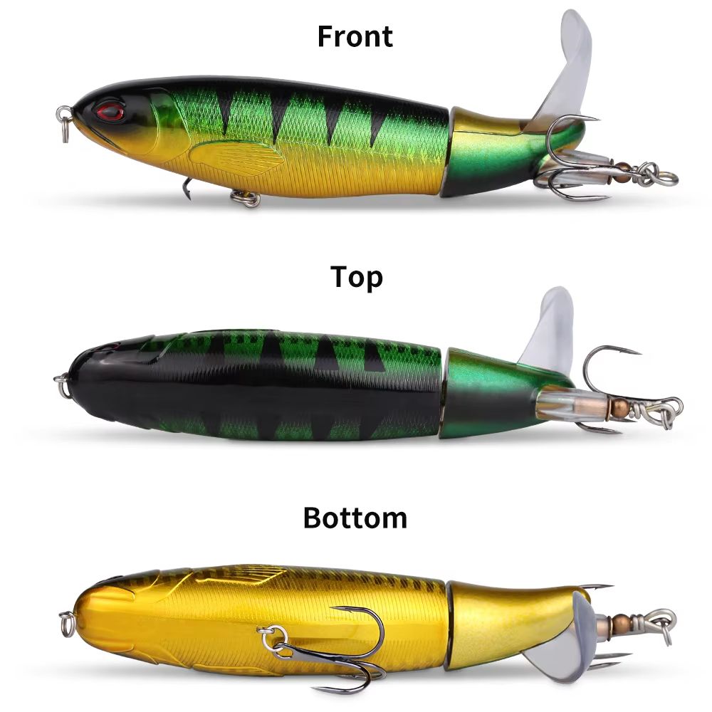 10pcs 1set 35g 14cm Topwater Fishing Lure Kit With Lifelike Swiveling Tail Vibrant Realistic Bait For Freshwater & Saltwater