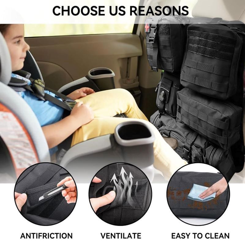 Universal Tactical Seat Back Organizer for Most Vehicel