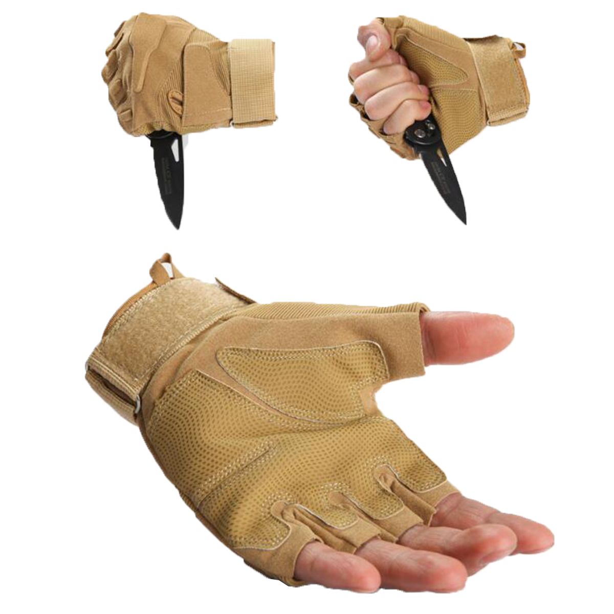 Tactical Gloves Military Combat Gloves with Hard Knuckle for Men Hunting, Shooting, Airsoft, Paintball, Hiking, Camping, Motorcycle Gloves