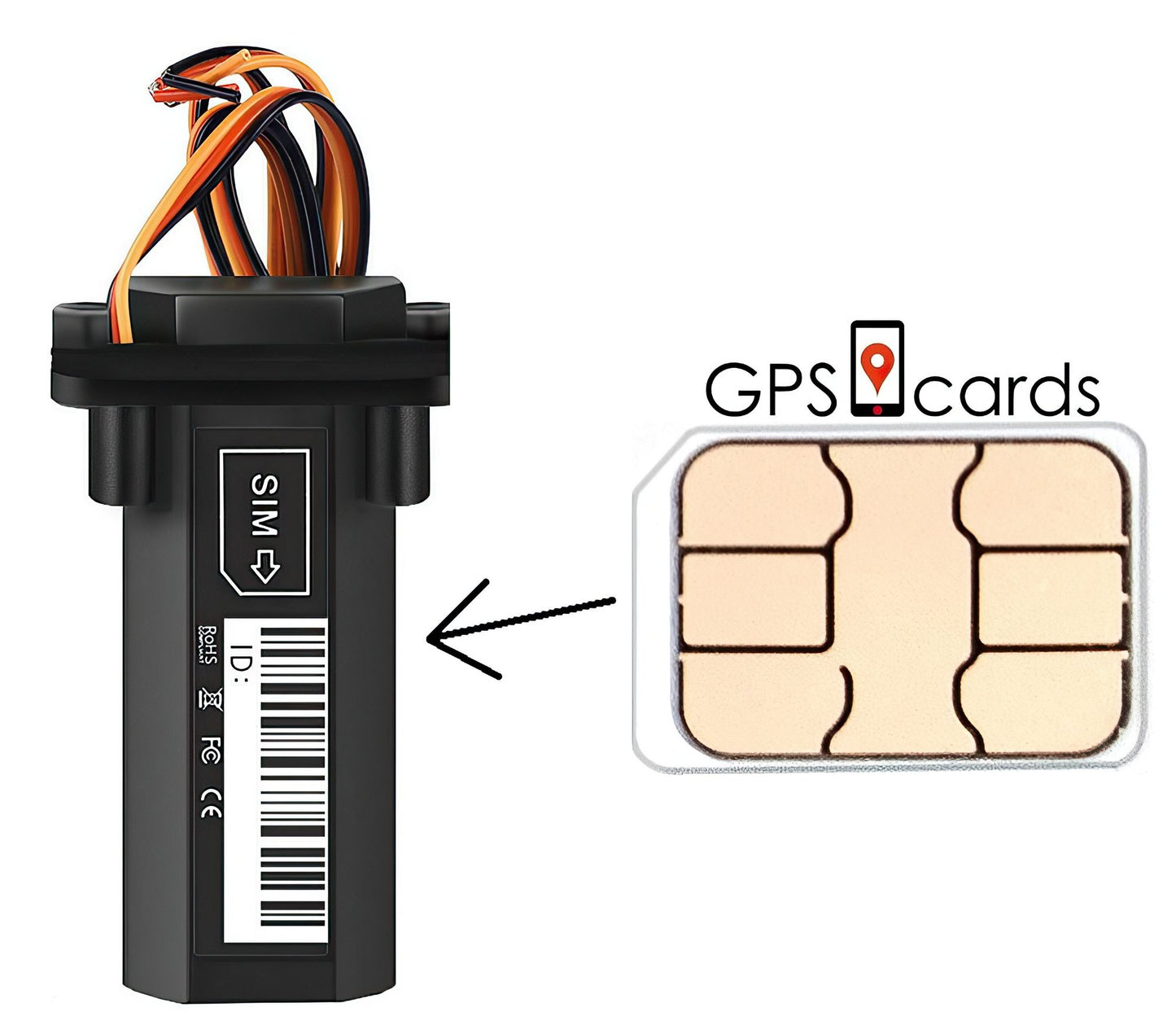 GPS cards works for Coban Vehicle GPS-103A with emergency alarms and tracking