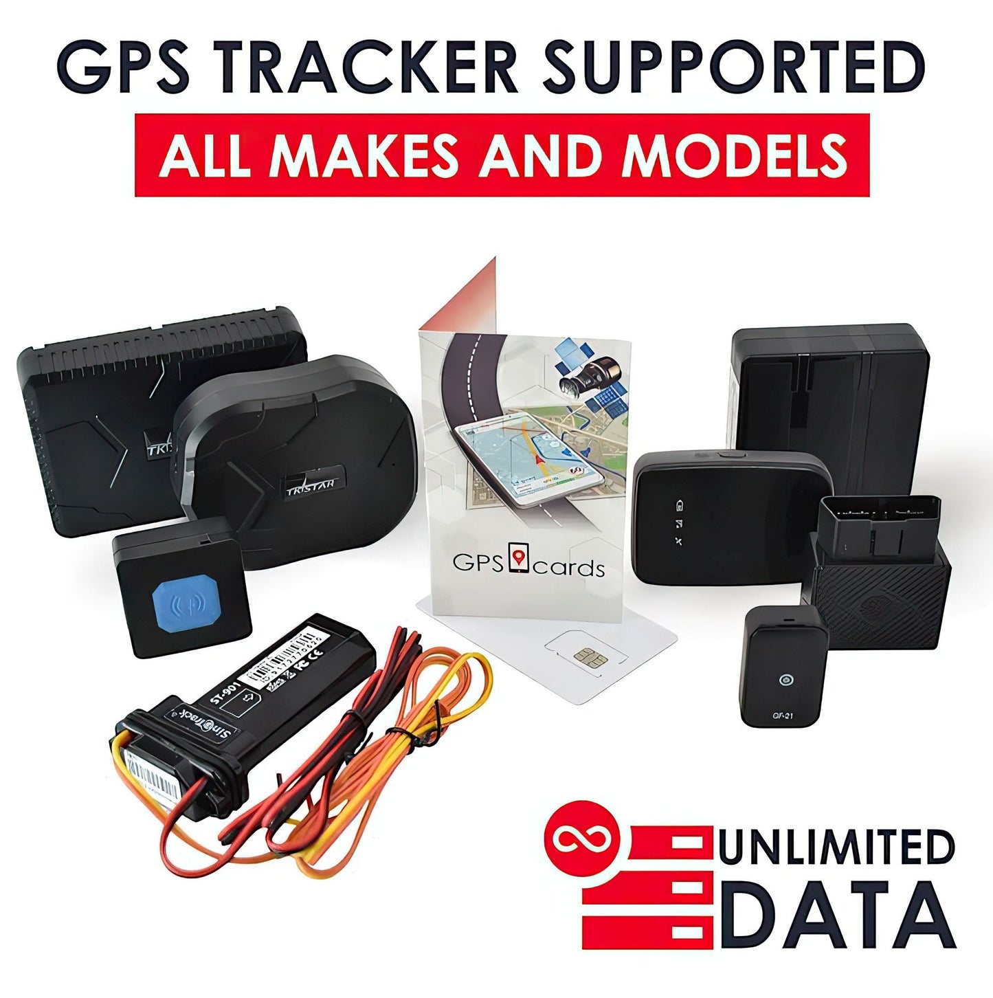 GPS cards works for Coban Vehicle GPS-103A with emergency alarms and tracking