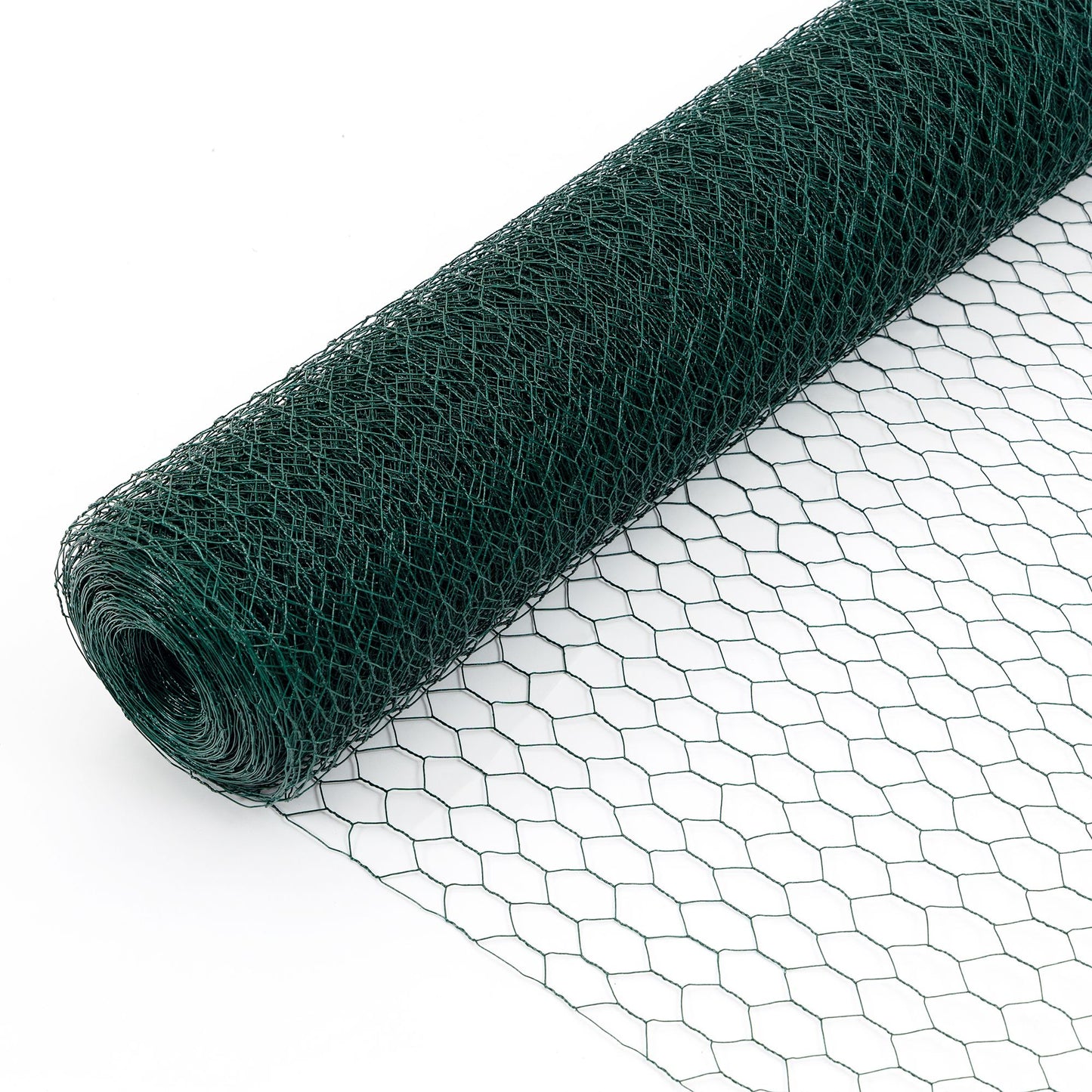 Large Size Galvanized Hexagonal Floral Green Chicken Wire, Outdoor Anti-Rust Chicken Wire Poultry Netting for Garden, Large Chicken Coop Wire Fencing 60M