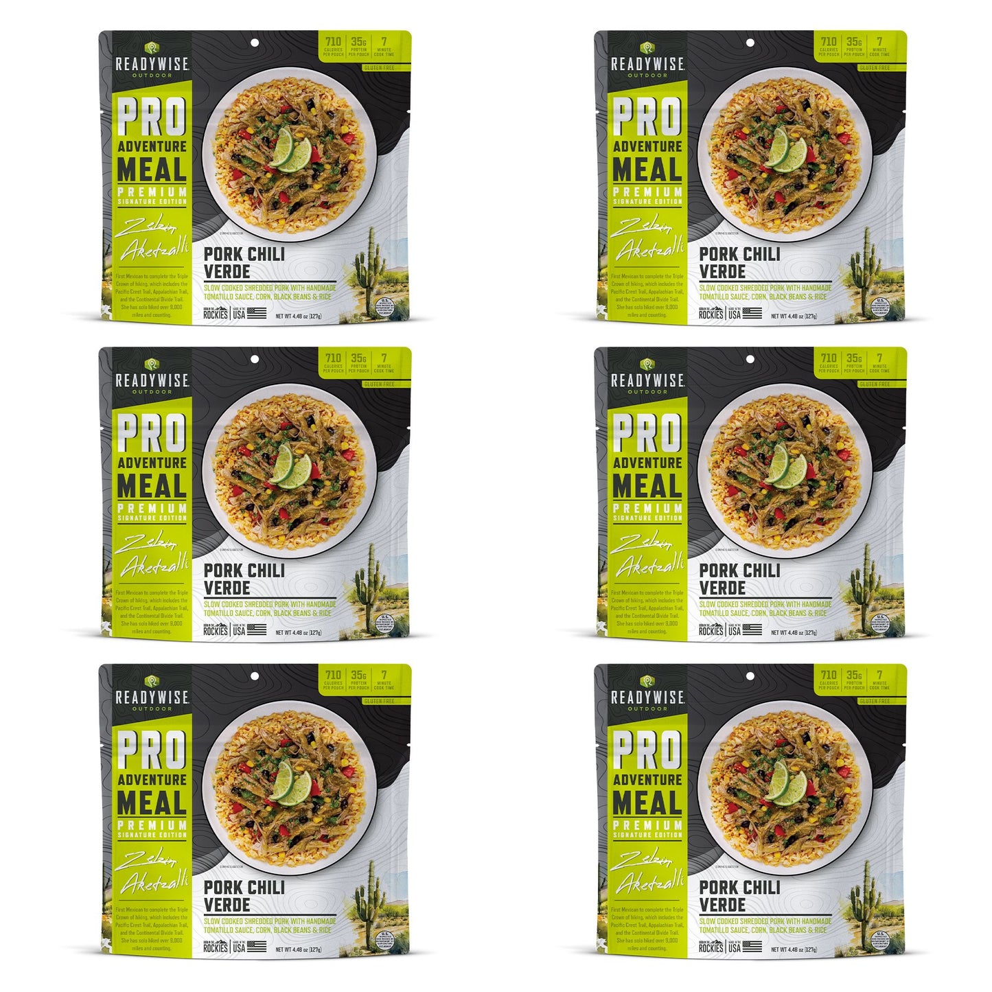 6 CT ReadyWise Pro Adventure Meal Pork Chile Verde