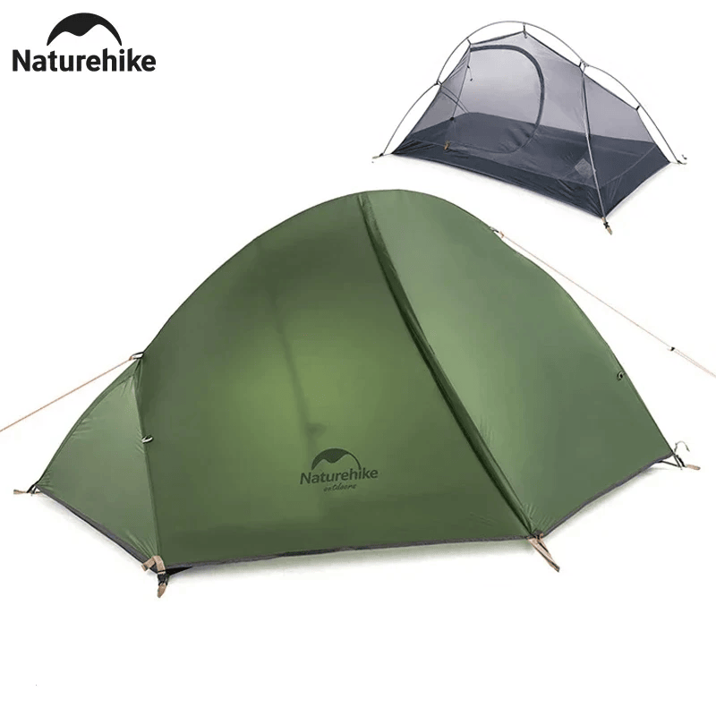 Naturehike Cycling Tent 1 Person Tent Ultralight Bicycle Tent Double Layer Fishing 4 Season Tent Waterproof Outdoor Camping Tent